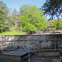 photo of backstage of the glade theatre