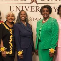 photo of the first four black women enrolling at the university